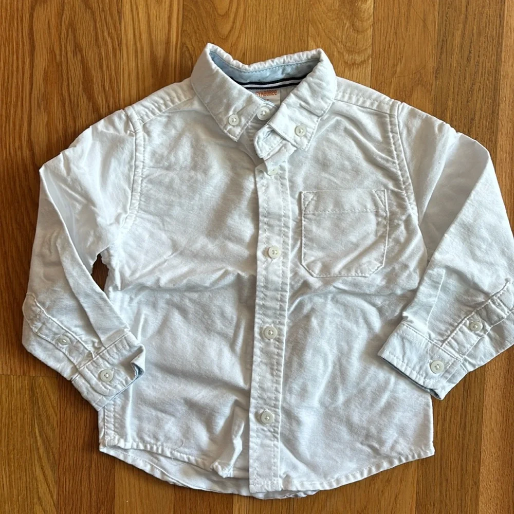 2T Gymboree White Button Down Shirt